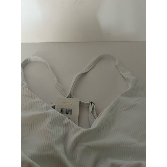 NWT Andie Women’s The Valencia Ribbed  Adjustable Triangle Bikini Top White XXL - Picture 6 of 13